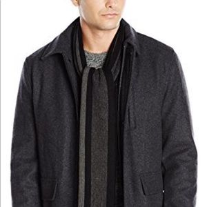 Calvin Klein Men's Wool Scarf Coat